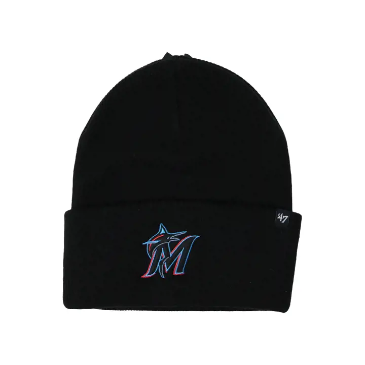 Miami Marlins MLB Haymaker Cuff Knit BLK/BLK