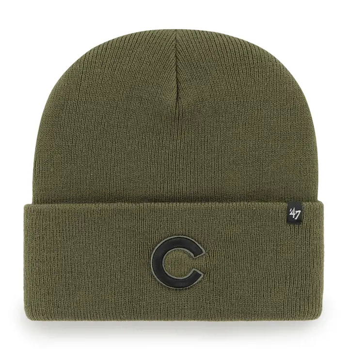 Bonnet tricoté avec revers Chicago Cubs MLB Haymaker OLV/OLV