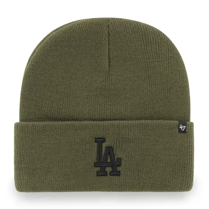 Los Angeles Dodgers MLB Bonnet Haymaker Manchette Vert Olive/Vert Olive
