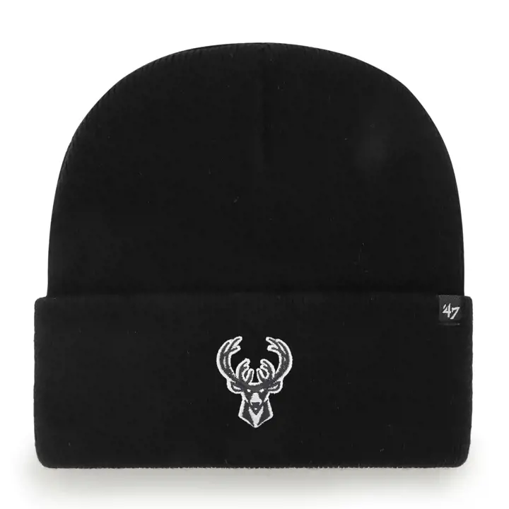 Milwaukee Bucks NBA Haymaker Bonnet Tricoté Noir/Noir