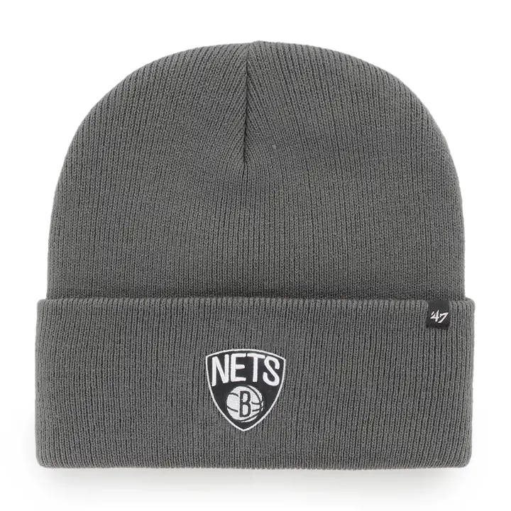 Bonnet tricoté Brooklyn Nets NBA Haymaker CHARBON/CHARBON
