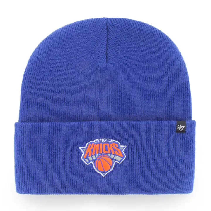 New York Knicks NBA Haymaker Cuff Knit BLEU/BLEU