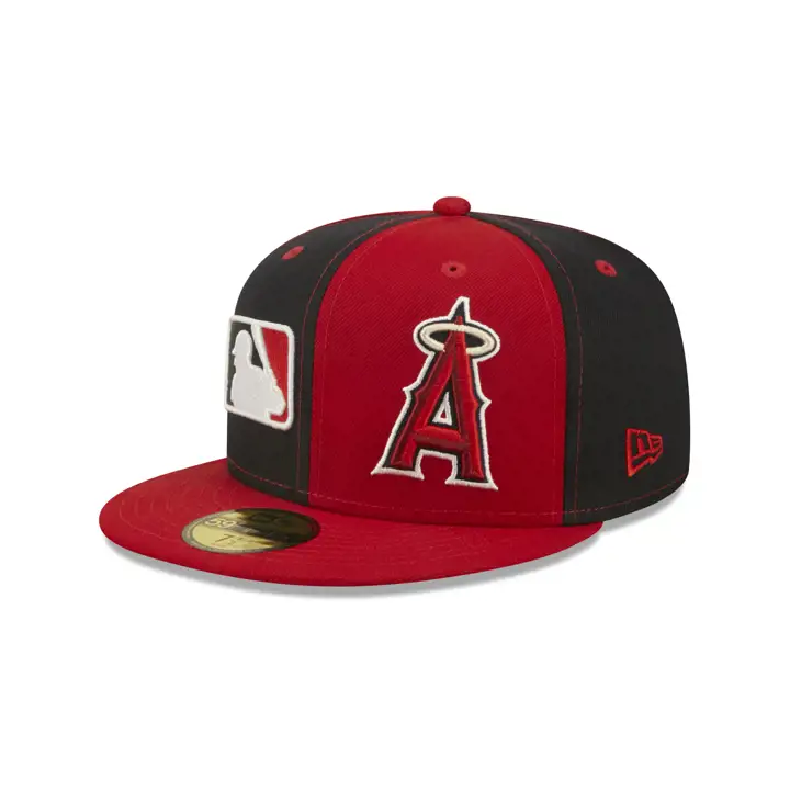 Anaheim Angels MLB Casquette 59FIFTY Double Logo rouge/bleu marine/vert prima