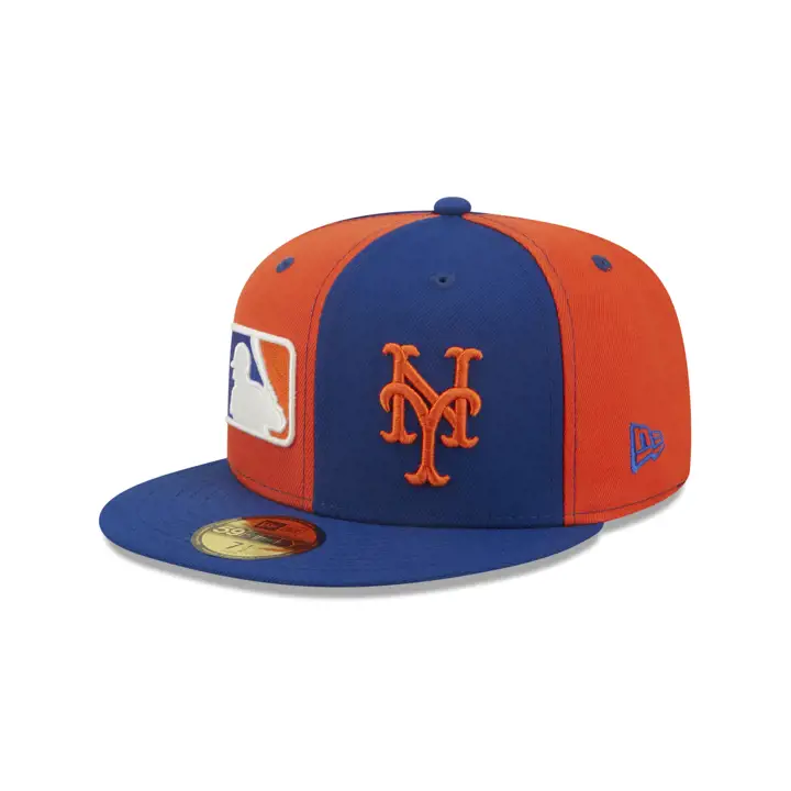 Casquette 59FIFTY MLB TC New York Mets double logo noir/bleu roi/vert - primaire