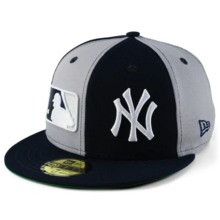 Casquette 59FIFTY MLB double logo New York Yankees marine/gris/vert