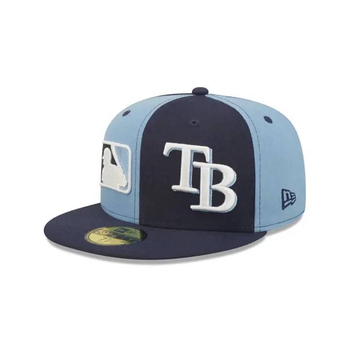 Casquette MLB TC Double Logo 59FIFTY Tampa Bay Rays marine/bleu clair/vert prima