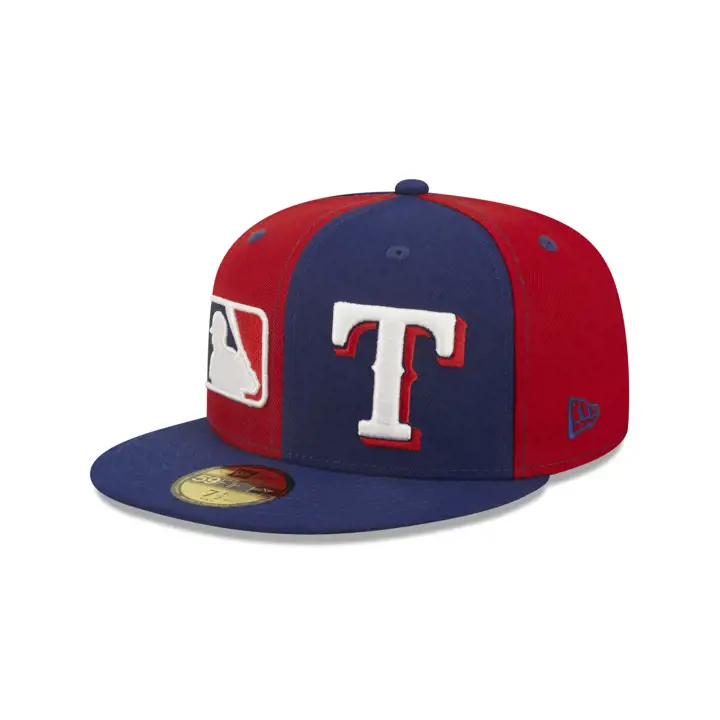 Texas Rangers MLB TC Double Logo 59FIFTY rbl/red/grn primary