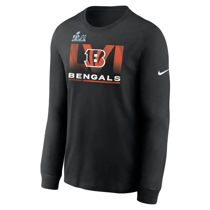 T-shirt à manches longues NFL SB LVI No Limits Cincinnati Bengals BLK
