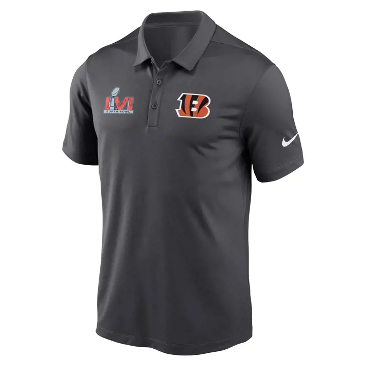 Polo CINCINNATI BENGALS NFL SB LVI Patch GRIS