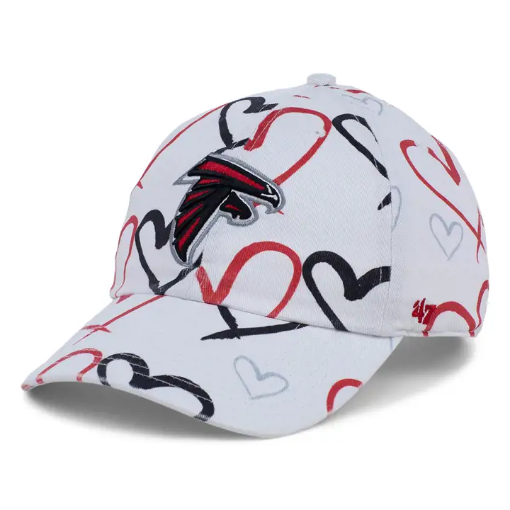 Casquette Enfant Fille NFL Atlanta Falcons '47 Clean Up Blanc