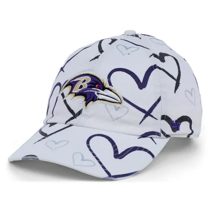 BALTIMORE RAVENS NFL Filles Adore Casquette '47 Clean Up wht