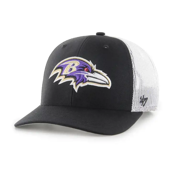 BALTIMORE RAVENS NFL Casquette trucker '47 jeunesse n/b