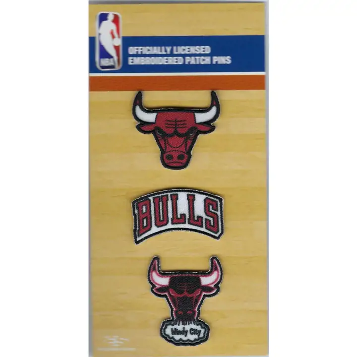BULLS Lot de 3 écussons/pins AST