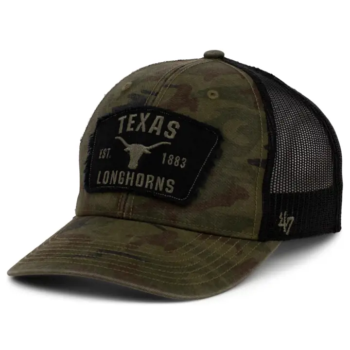 Casquette de camionneur Texas Longhorns NCAA OHT Cargo Camo