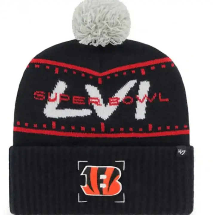 CINCINNATI BENGALS NFL Super Bowl LVI Équipe ID Tricot BLEU MARINE