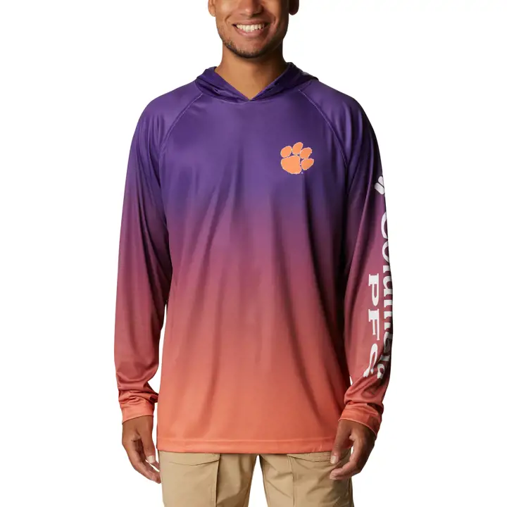 Sweat à capuche Clemson Tigers NCAA Super Terminal Tackle pur