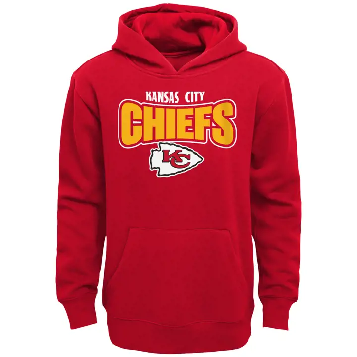 Sweat à capuche polaire NFL Kansas City Chiefs pour jeune enfant 22 rouge