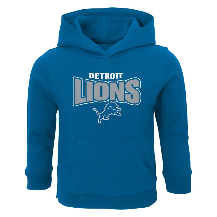 Sweat à capuche Detroit Lions NFL pour tout-petit en molleton BF 22 bleu
