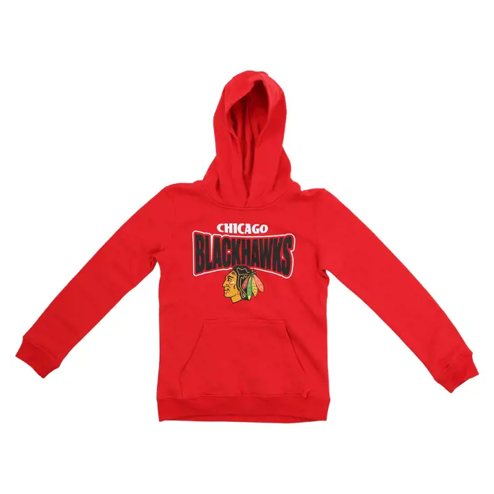 Chandail à capuchon polaire Chicago Blackhawks LNH BF pour jeune 22 rouge