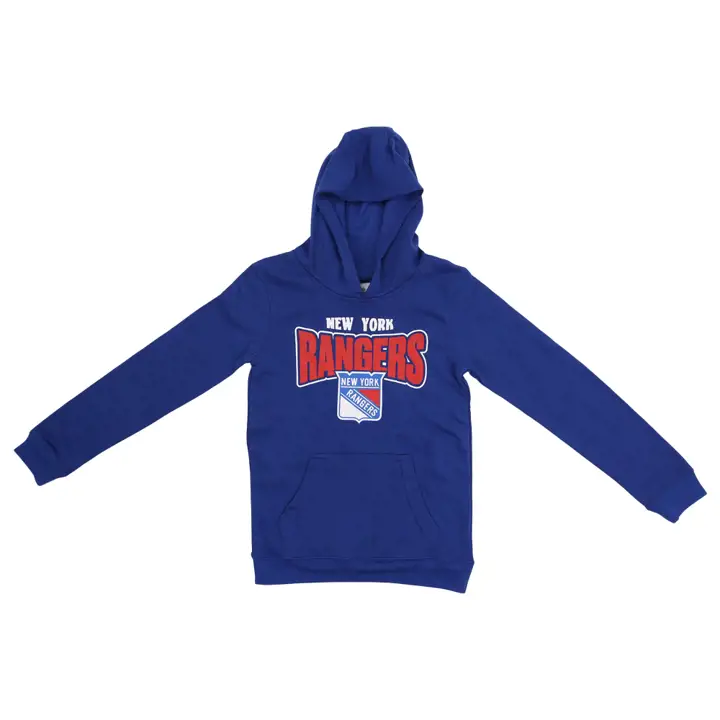 New York Rangers NHL Youth BF Fleece Hoodie 22 bleu