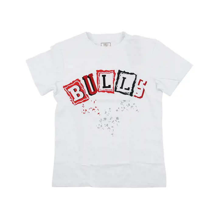 T-shirt « patchwork » NBA Chicago Bulls Blanc