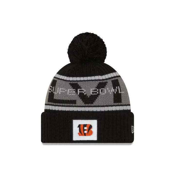 Bonnet pompon BLK Cincinnati Bengals participant SB LVI