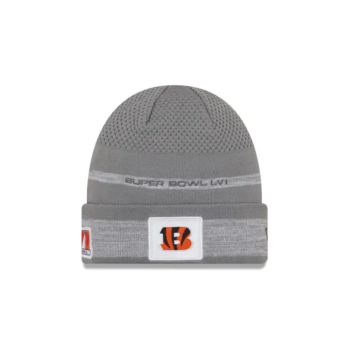 Bonnet tricoté Cincinnati Bengals SB LVI Opening Night GRIS