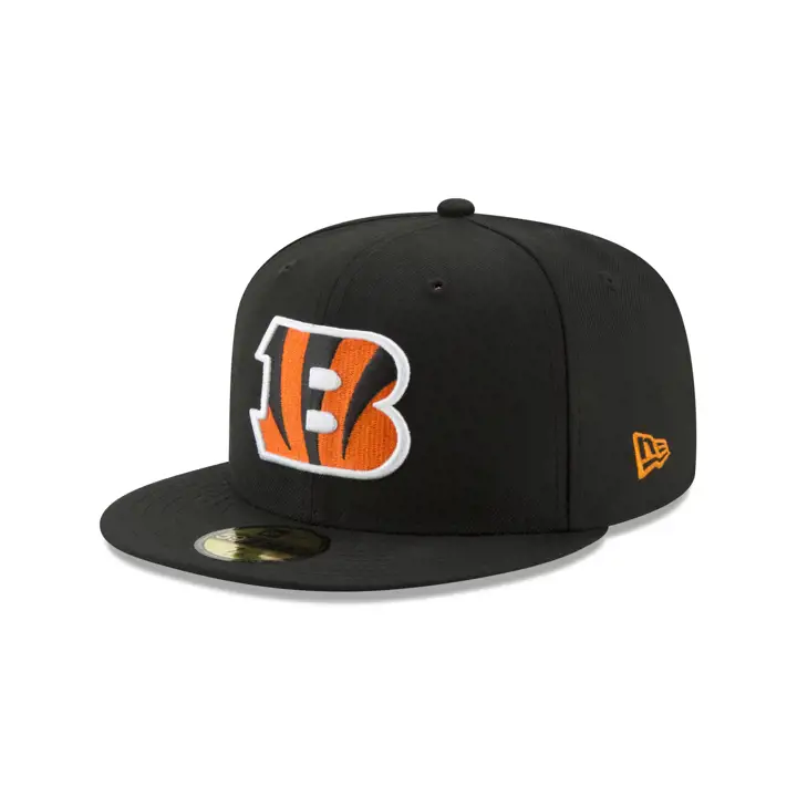 Casquette 59FIFTY Black à patch basique des Cincinnati Bengals Super Bowl LVI