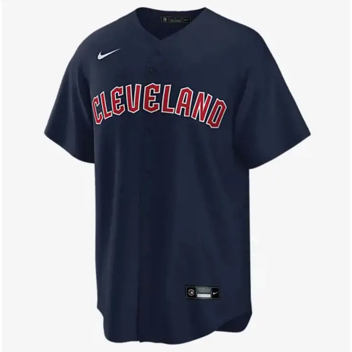 Maillot vierge officiel Cleveland Guardians MLB pour jeune enfant - marine