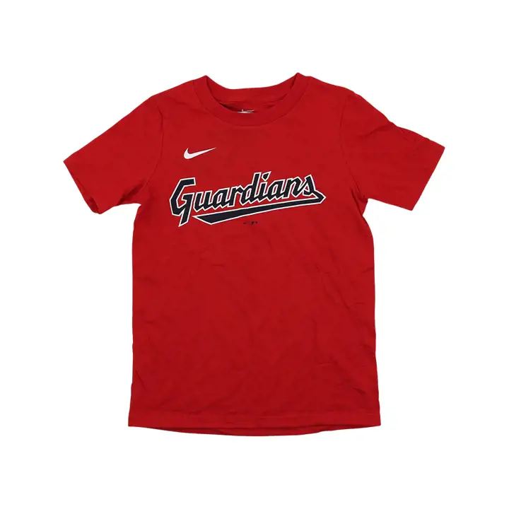 T-shirt joueur MLB enfant N&N Guardians Jose Ramirez ROUGE