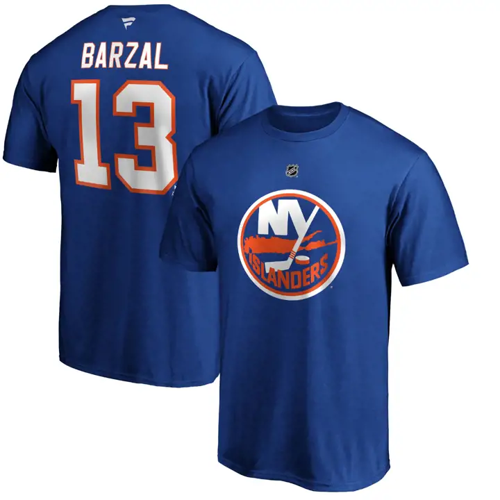 T-shirt authentique Islanders NHL Stack N&N Mathew Barzal RBL