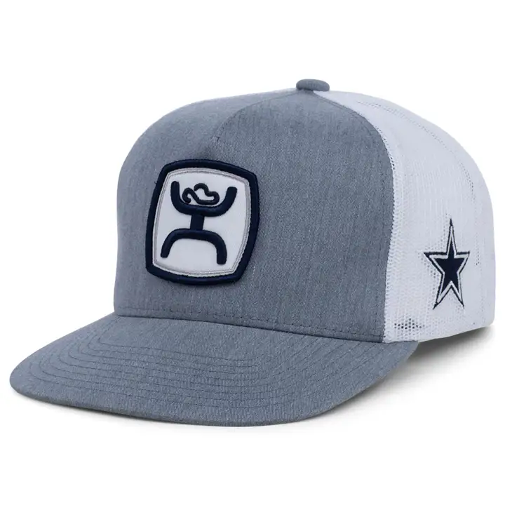 Casquette filet Cowboys NFL Cowb-Hooey gris chiné/blanc