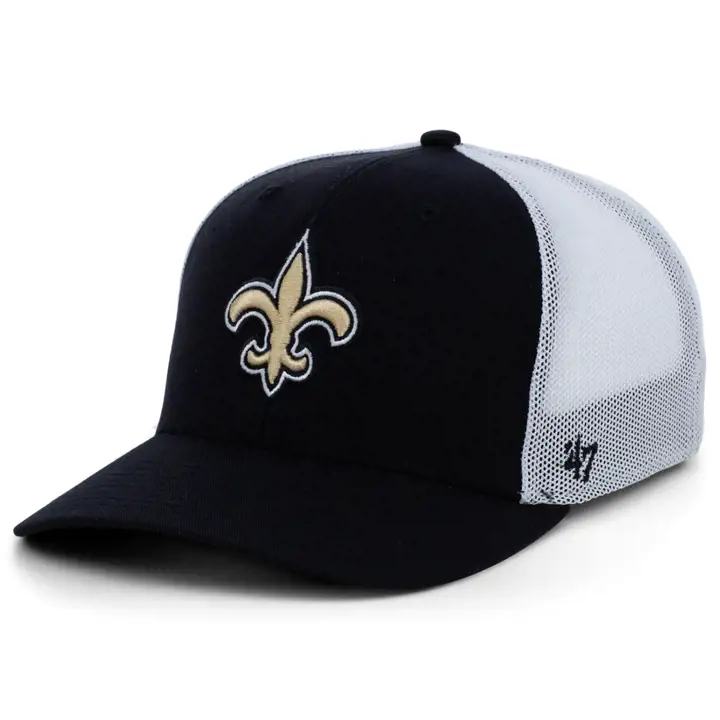 Casquette NFL NEW ORLEANS SAINTS Fade In '47 Trophy noir/blanc
