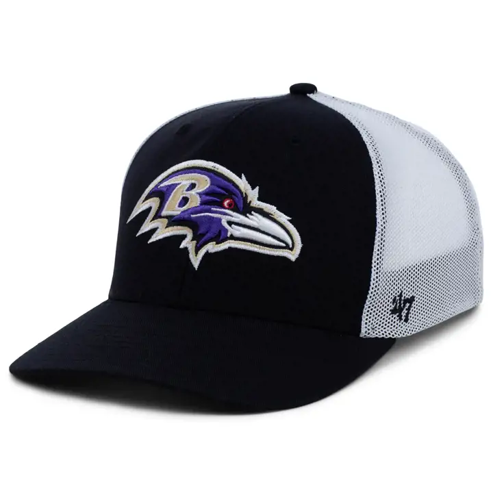 Casquette BALTIMORE RAVENS NFL Fade In '47 Trophy noire/blanche