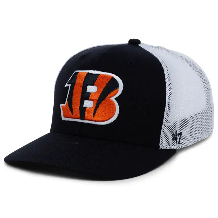 CINCINNATI BENGALS NFL Casquette délavée '47 Trophy noir/blanc