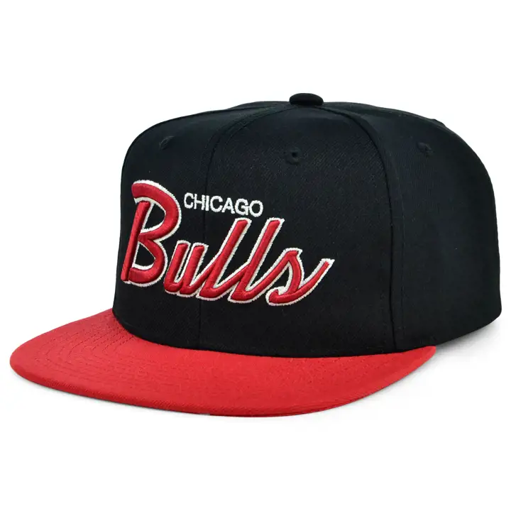 Casquette Snapback Chicago Bulls NBA Classic Script noir/rouge/vert