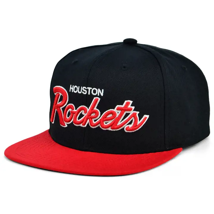 Casquette snapback Houston Rockets NBA Classic Script noir/rouge/vert HWC