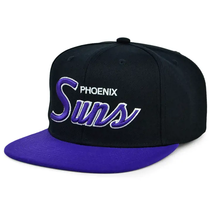 Casquette Snapback classique NBA Phoenix Suns noire/violette/verte HWC
