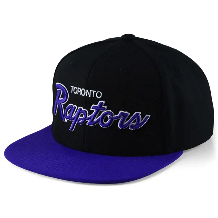 Casquette Snapback classique Toronto Raptors NBA noir/mauve/vert HWC