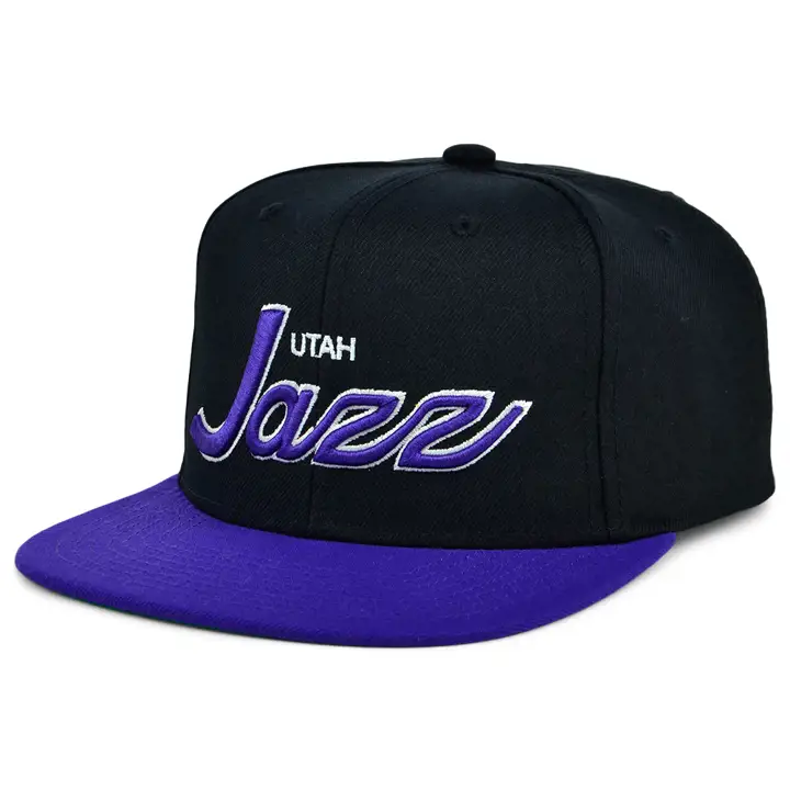 Casquette Snapback classique NBA Utah Jazz noire/violette/verte HWC
