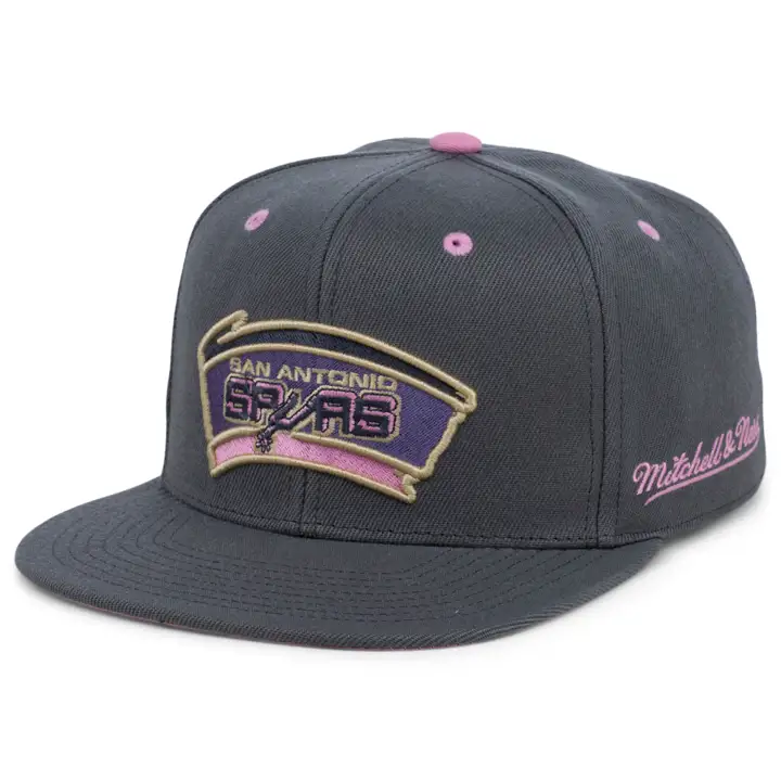 Casquette ajustée NBA Lavender Rain des San Antonio Spurs gry/gry/pnk HWC