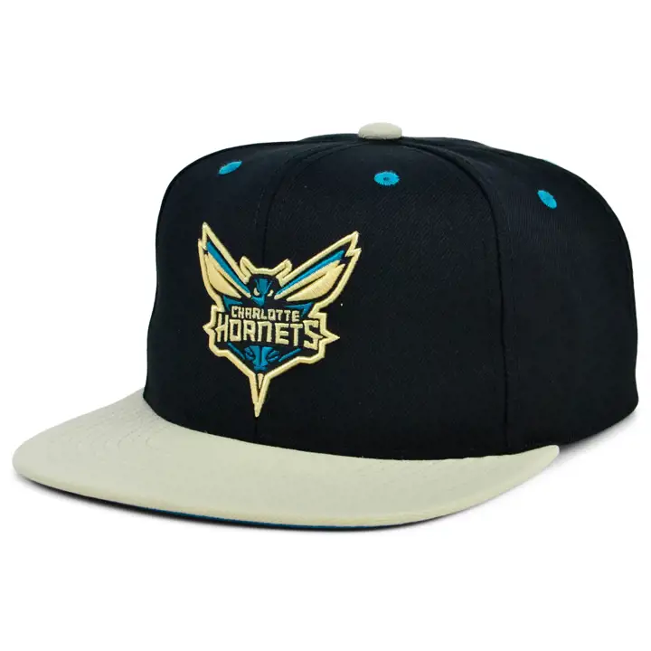 Charlotte Hornets NBA Casquette snapback Pin Drop noir/ivoire/bleu sarcelle