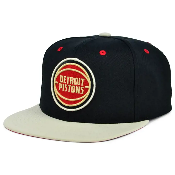 Casquette Detroit Pistons NBA Pin Drop Snapback noir/ivoire/rouge