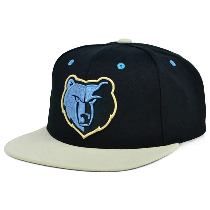 Casquette à visière plate Memphis Grizzlies NBA Pin Drop noire/ivoire/bleu ciel