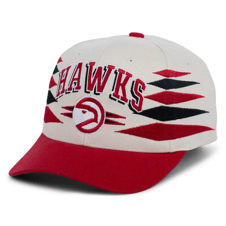 Casquette Atlanta Hawks NBA Off White Diamond Pro Crown ivo/rouge/vert HW