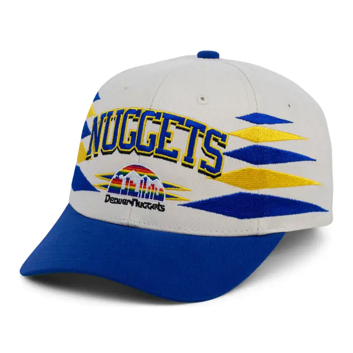 Casquette Denver Nuggets NBA Off White Diamond Pro Crown ivoire/bleu/vert
