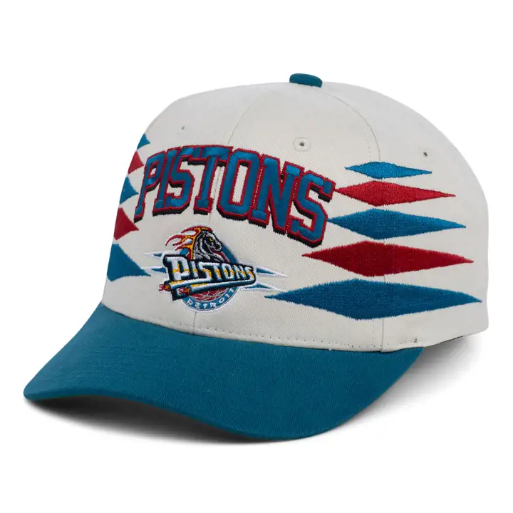 Casquette NBA Detroit Pistons Off White Diamond Pro Crown ivo/sarcelle/vert