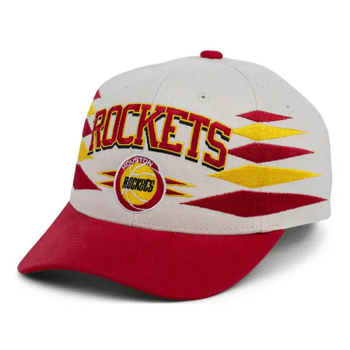 Houston Rockets NBA Off White Diamond Pro Crown ivo/rouge/vert