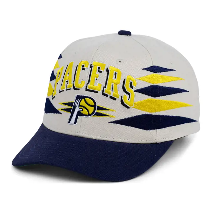 Casquette de baseball Indiana Pacers NBA Off White Diamond Pro Crown ivoire/marine/vert