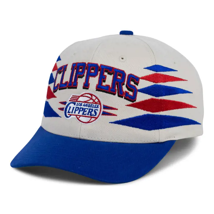 Los Angeles Clippers NBA Off White Diamond Pro Crown ivoire/bleu